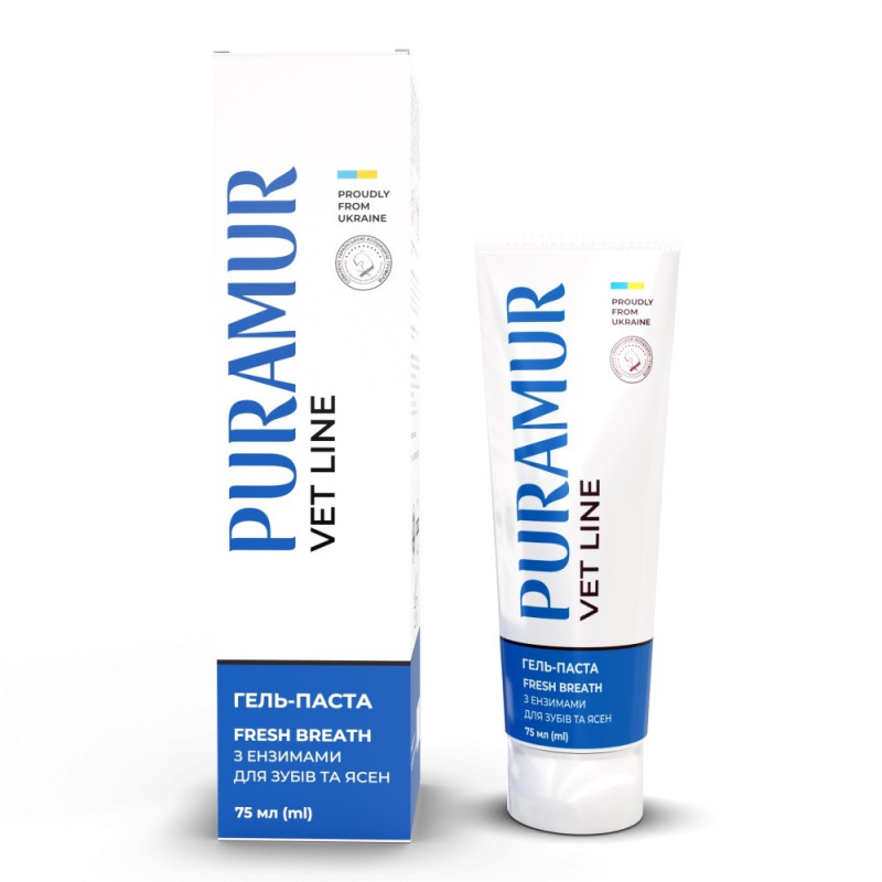 Puramur Fresh Breath зубна паста для собак та котів, 75 мл