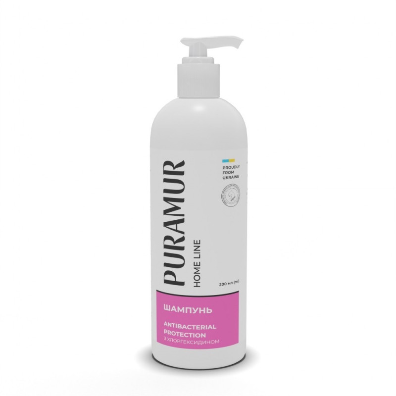 Puramur Home Line Antibacterial Protection шампунь антибактеріальний для собак і котів, 200 мл