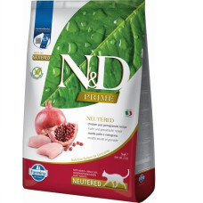 Farmina N&D Prime Chicken & Pomegranate Neutered Adult сухий корм з куркою для стерилізованих котів, 5 кг