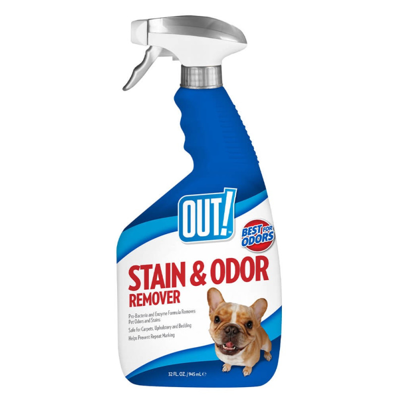 Out! Stain & Odor Remover спрей для удаления пятен и запахов от животных, 946 мл