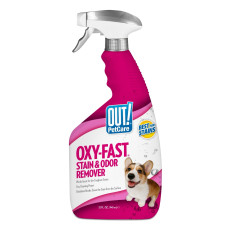 Out! Oxy-Fast Stain & Odor Remover спрей для видалення плям та запахів від тварин, 946 мл