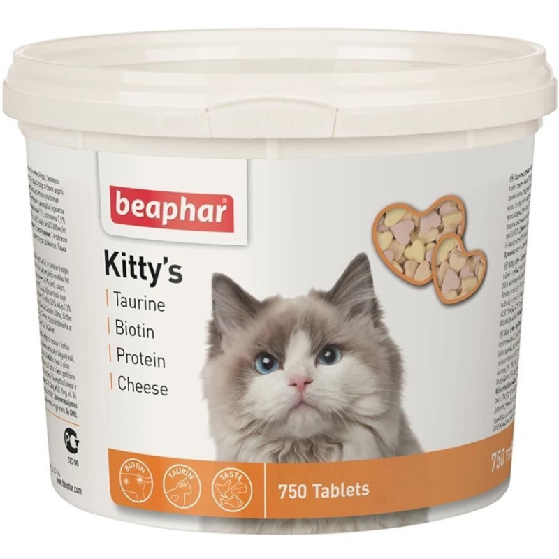 Beaphar Kitty's Mix витаминизированные лакомства для котов, 750 табл