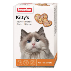 Beaphar Kitty's Mix вітамінізовані ласощі для котів, 180 табл