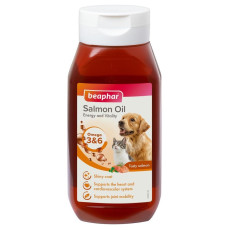 Beaphar Salmon Oil масло лосося для собак и котов, 430 мл