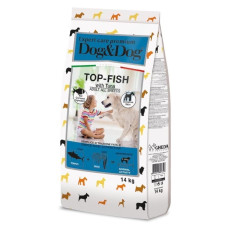 Gheda D&Dog Expert Care Premium Top-Fish сухой корм с рыбой для собак, 14 кг