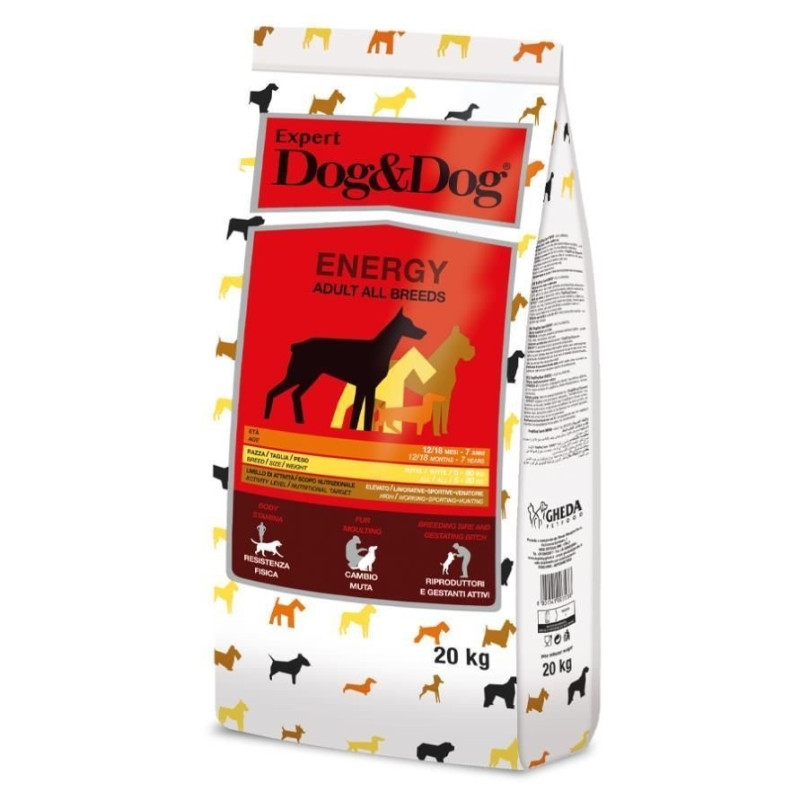 Gheda D&Dog Expert Energy сухой корм с курицей для собак, 20 кг