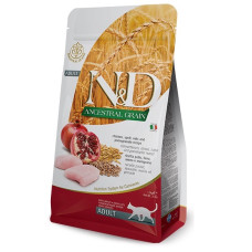 Farmina N&D Chicken & Pomegranate Adult сухой корм с курицей для котов, 1.5 кг
