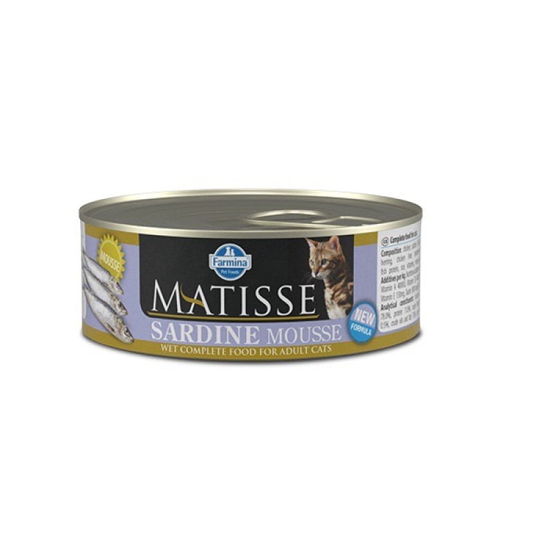 Farmina Matisse Cat Mousse Sardine влажный корм с сардиной для котов, 85 гр