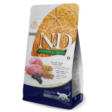 Farmina N&D Lamb & Blueberry Adult сухой корм с ягнятиной для котов, 1.5 кг