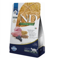 Farmina N&D Lamb & Blueberry Adult сухой корм с ягнятиной для котов, 300 гр