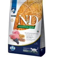 Farmina N&D Lamb & Blueberry Adult сухой корм с ягнятиной для котов, 5 кг