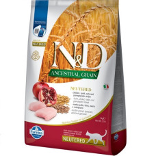 Farmina N&D Neutered Chicken Adult сухой корм с курицей для стерилизованных котов, 5 кг