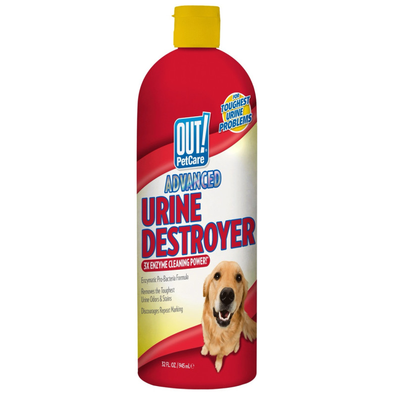 Out! Advanced Urine Destroyer нейтрализатор запахов и пятен от мочи животных, 946 мл