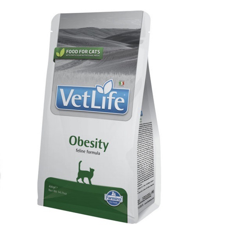 Farmina Vet Life Obesity сухой корм для котов с ожирением, 400 гр