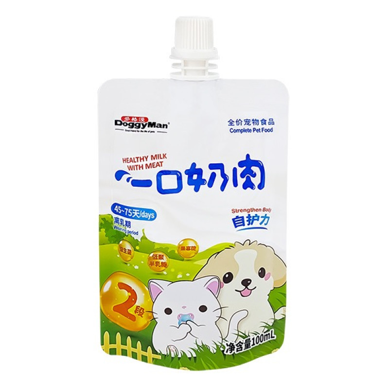 Doggyman Healthy Milk With Meat заменитель молока с мясом для щенят и котят, 100 гр