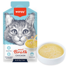 Wanpy Meat Broths Chicken суп для котов с курицей, 50 гр