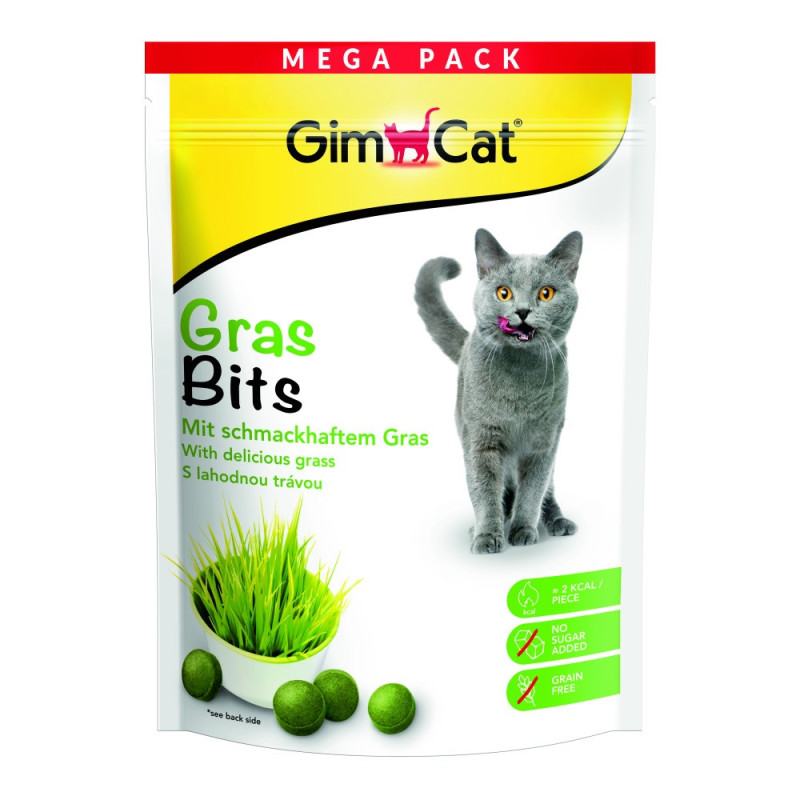 GimCat GrasBits лакомство для кошек витаминизированное с травой, 425 гр
