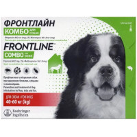 Frontline Combo (Фронтлайн Комбо) Boehringer Ingelheim краплі від бліх та кліщів для собак вагою 40 - 60 кг, 3 піп