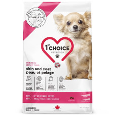 1st Choice Adult Toy and Small Breeds Healthy Skin & Coat сухий корм з ягнятком та рибою для здоров'я шкіри та вовни собак малих порід 2 кг