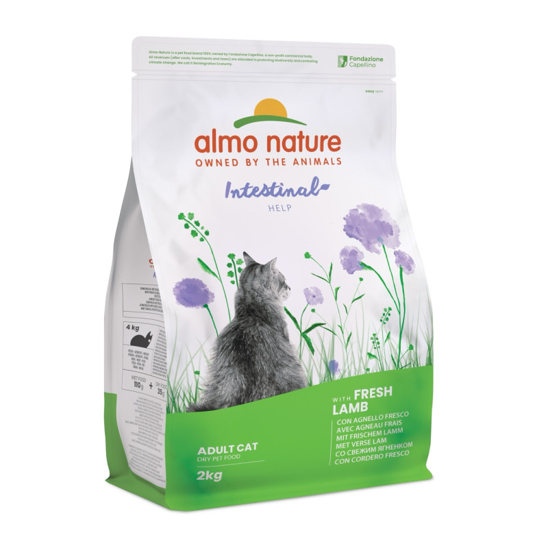 Almo Nature Cat Adult Intestinal Help With Fresh Lamb сухой корм для котов с ягненком, 2 кг