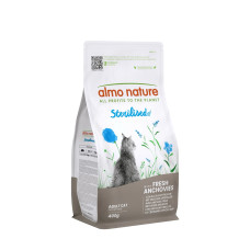 Almo Nature Holistic Cat Sterilised сухий корм для стерилізованих котів з анчоусом, 400 гр