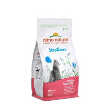 Almo Nature Holistic Cat Sterilised сухий корм для стерилізованих котів з лососем, 400 гр