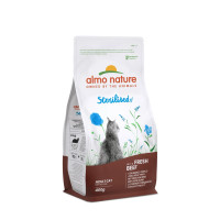 Almo Nature Holistic Cat Sterilised сухой корм для стерилизованных котов с говядиной, 400 гр