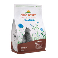 Almo Nature Holistic Cat Sterilised сухой корм для стерилизованных котов с говядиной, 2 кг