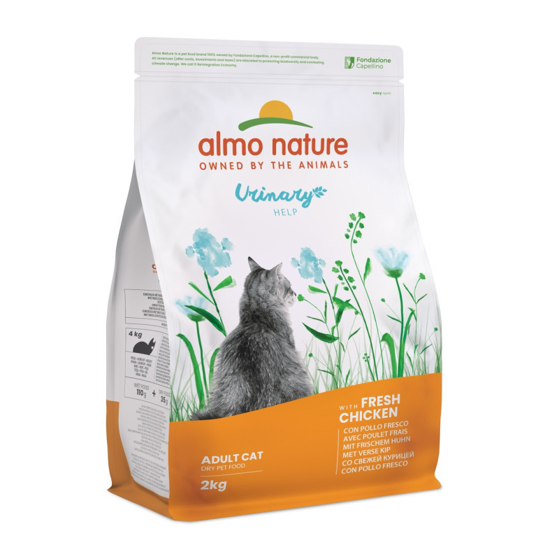 Almo Nature Holistic Cat сухий корм із куркою для профілактики СКХ у котів, 2 кг