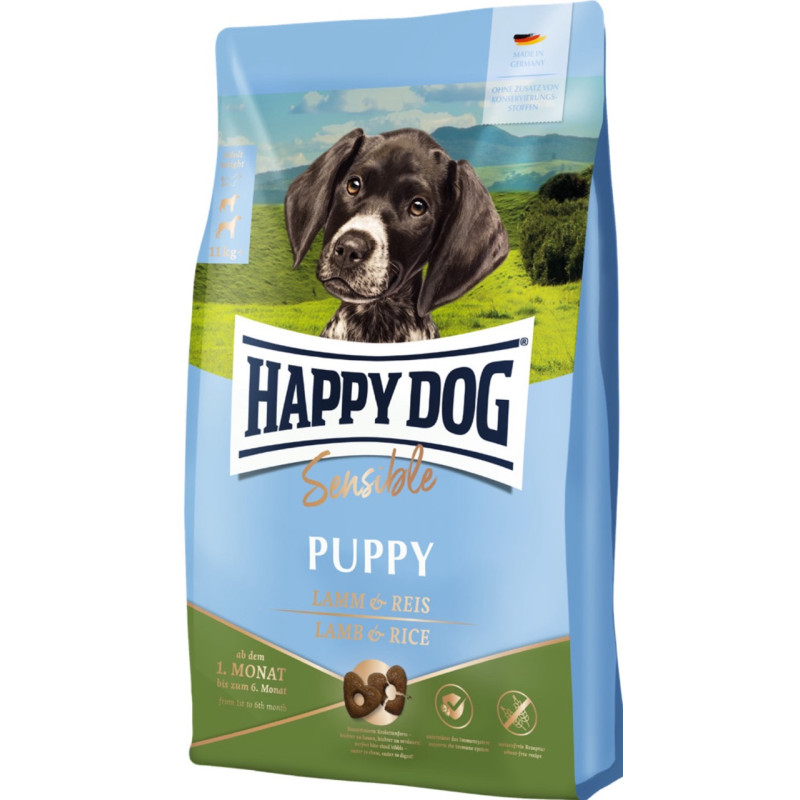 Happy Dog Sensible Puppy Lamb & Rice сухой корм для щенят с ягненком, 4 кг