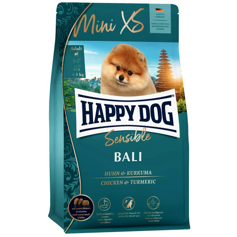 Happy Dog Sensible Mini XS Bali сухой корм для собак с курицей, 300 гр