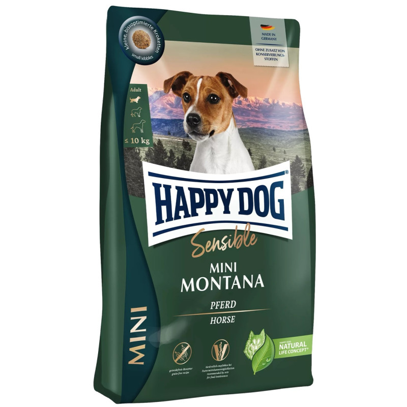 Happy Dog Sensible Mini Montana сухий корм для собак з коніною, 800 гр