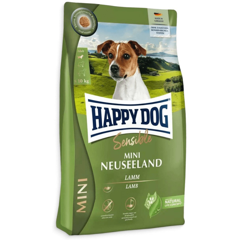Happy Dog Mini Neuseeland сухой корм для собак с ягненком, 800 гр