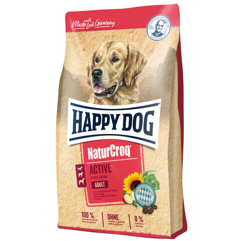 Happy Dog NaturCroq Active сухой корм для собак с птицей, 15 кг