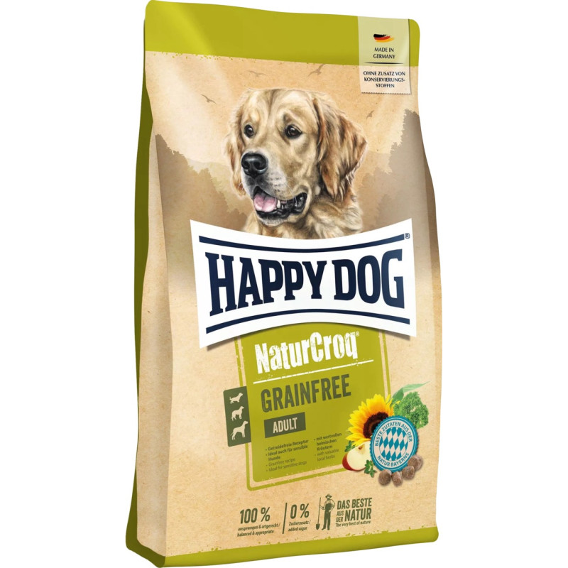 Happy Dog NaturCroq Grainfree сухой корм для собак с птицей и лососем, 11 кг