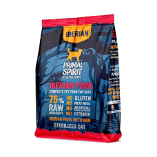 Primal Spirit Iberian Pork Cat сухой корм с ветчиной для стерилизованных котов, 1 кг