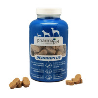 Pharma.Pet Dermaplus харчова добавка для собак при випаданні шерсті або її потемнінні, 235 гр