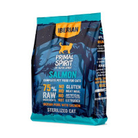 Primal Spirit Iberian Salmon Cat сухой корм с лососем и свининой для стерилизованных котов, 1 кг
