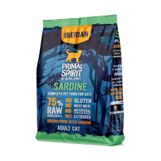 Primal Spirit Iberian Sardine Cat сухой корм для котов с сардиной и свининой, 1 кг