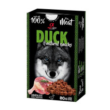 Alpha Spirit Duck Natural Snacks лакомство для собак с уткой, 80 гр