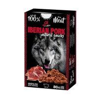 Alpha Spirit Iberian Pork Natural Snacks лакомство для собак с ветчиной, 80 гр