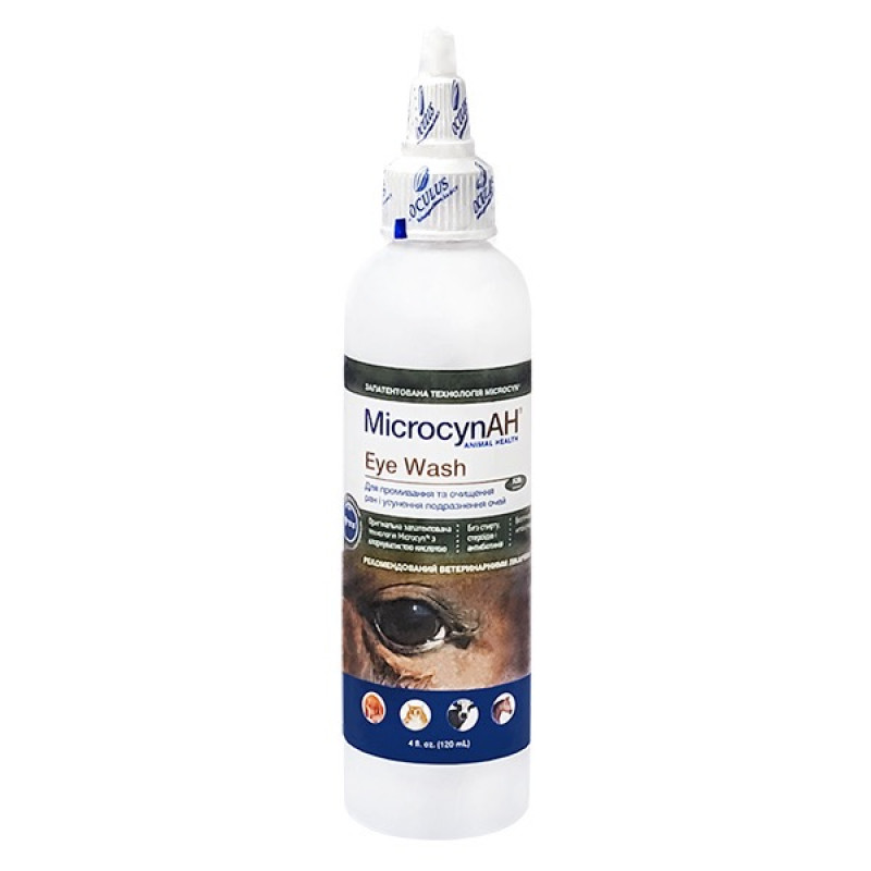 Microcyn Eye Wash краплі для догляду за очима всіх видів тварин, 120 мл
