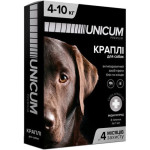 Unicum Premium капли от блох и клещей для собак весом 4-10 кг, 3 пип