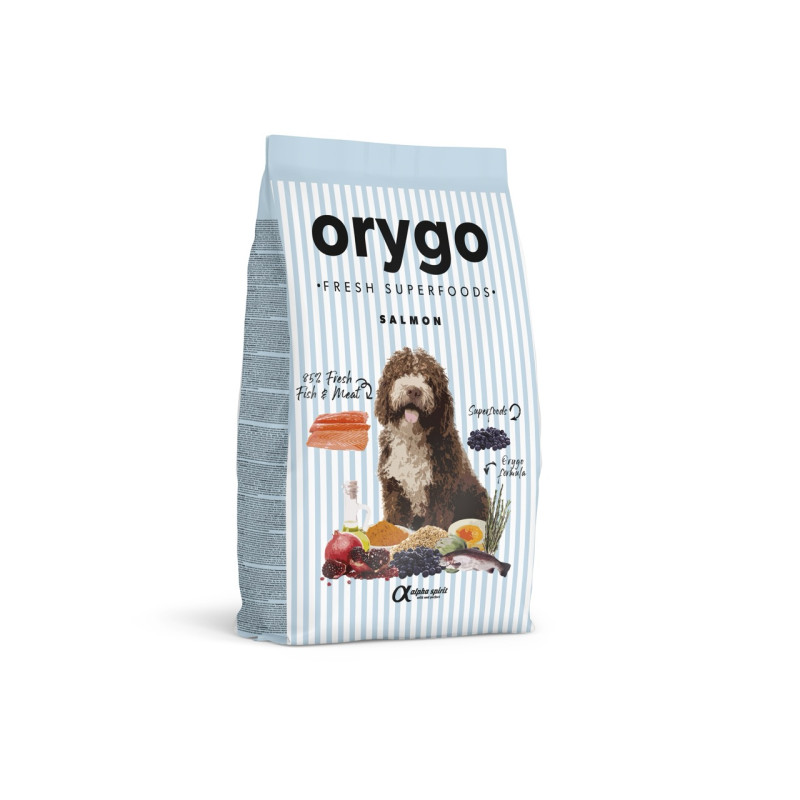 Orygo Salmon полувлажный корм для собак с лососем, 8 кг
