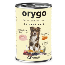 Orygo Wet Chicken With Carrot влажный корм для собак с курицей, 400 гр