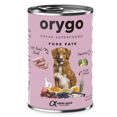 Orygo Wet Pork With Broccoli вологий корм для собак зі свининою, 400 гр