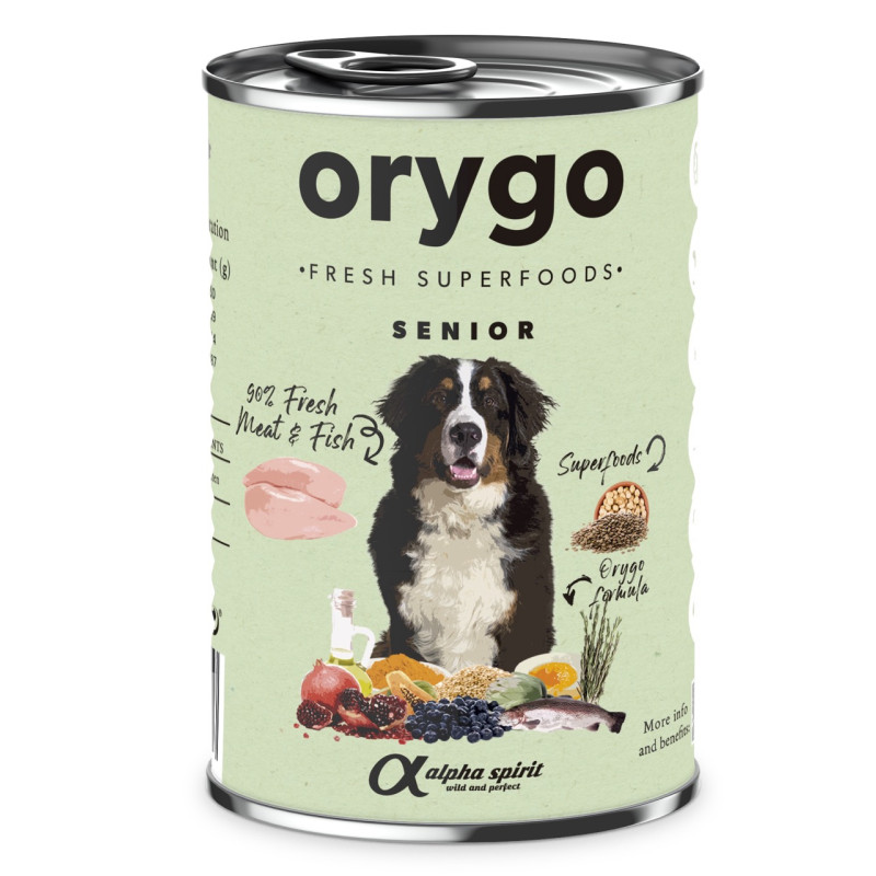 Orygo Senior Pate влажный корм для пожилых собак с курицей, 400 гр