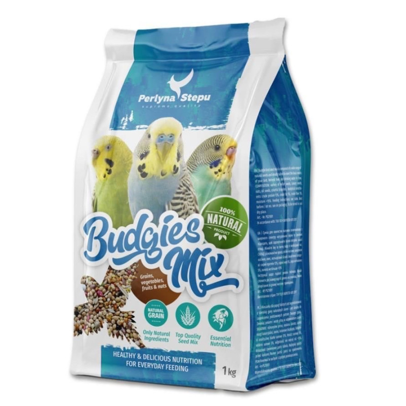 Перлина Степу Budgies Mix корм для волнистых попугаев, 1 кг