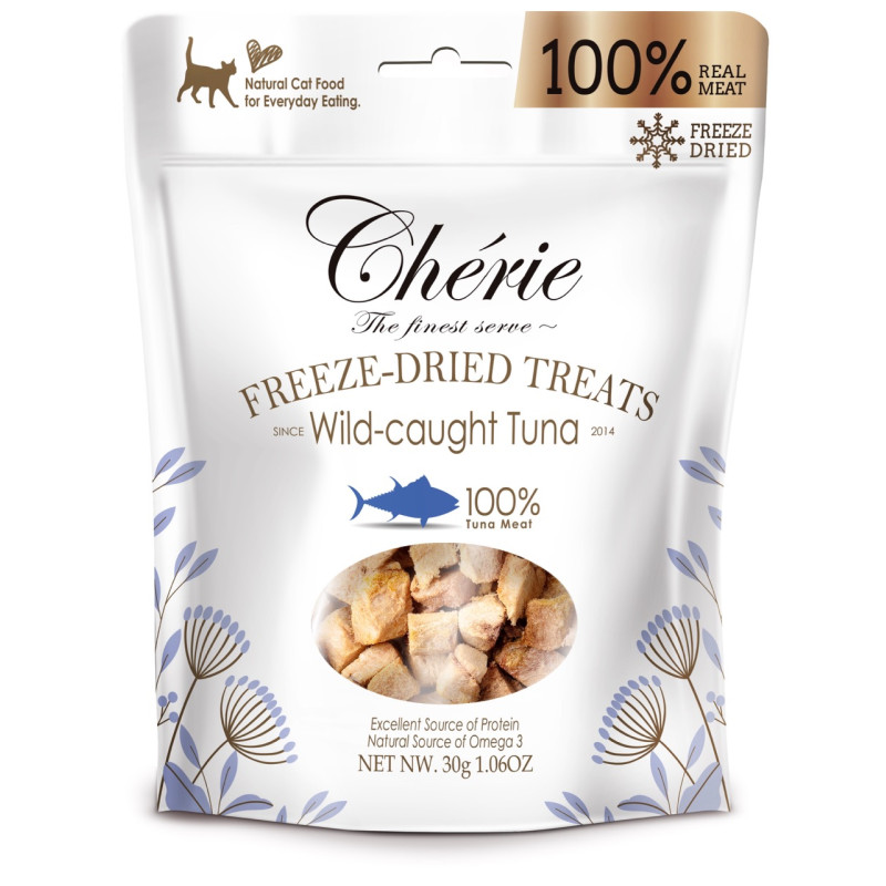 Cherie Freeze-Dried Treats Wild-caught Tuna ласощі для котів з тунцем, 30 гр