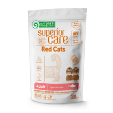 Nature's Protection Superior Care Red Cats GF with Herring сухий корм беззерновий з оселедцем для котів із рудим і коричневим забарвленням шерсті, 400 гр